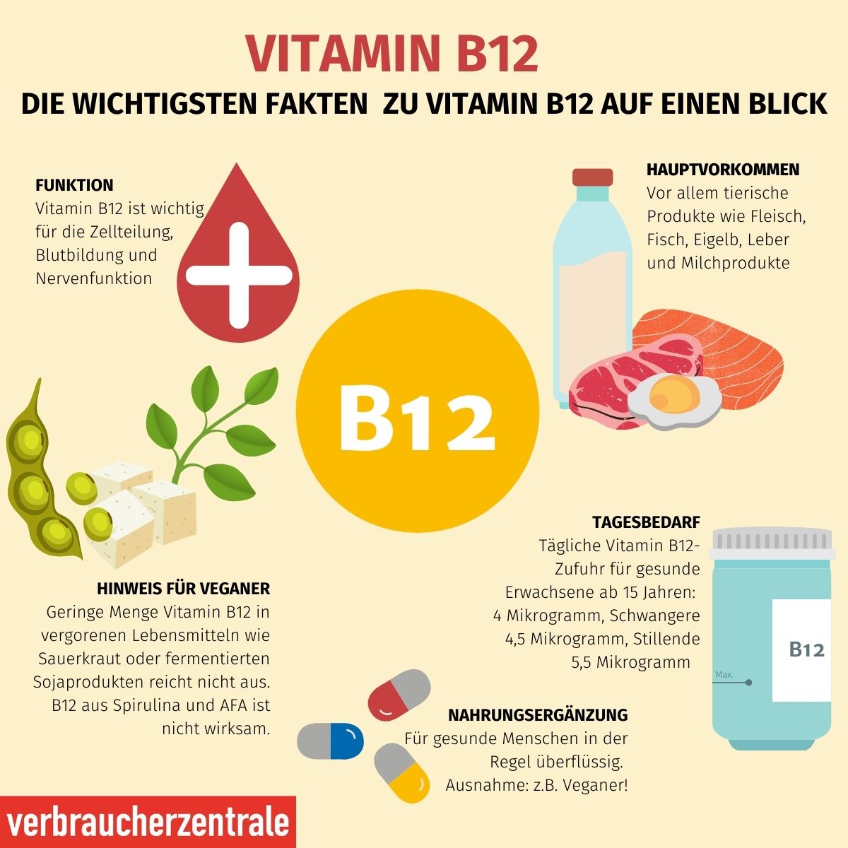 Vitamin B12-Ergänzung Für Blutbildung, Nervenfunktion Und Immunsystem ...